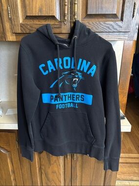 Carolina Panthers '47 Brand Hoodie Size Small Black NFL Sweatshirt New